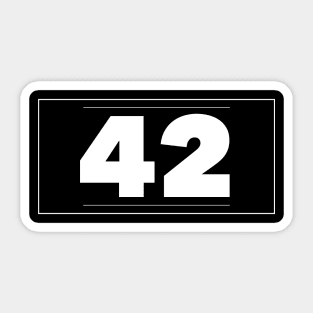 42 Sticker